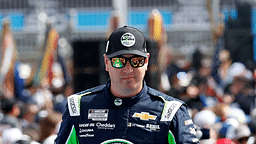 NASCAR Cup Series driver Kyle Busch (8) during driver introductions before the Daytona 500 at Daytona International Speedway.