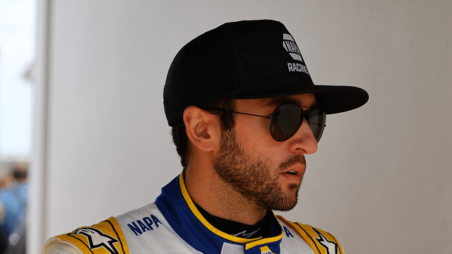 NASCAR Cup Series driver Chase Elliott (9) walks to the drivers meeting before the Daytona 500 at Daytona International Speedway.