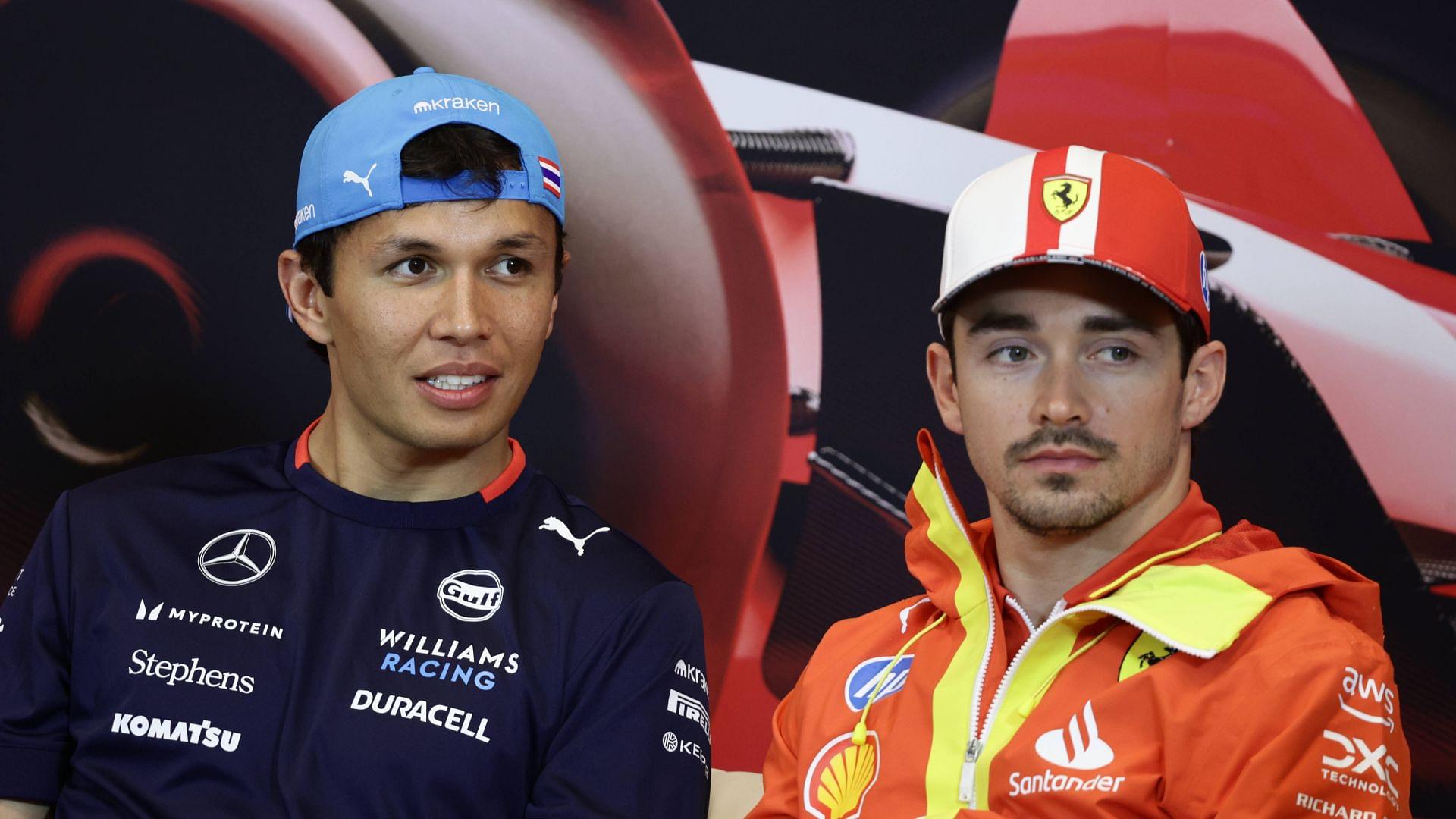 Alexander Albon of Williams and Charles Leclerc of Ferrari during press conference, PK, Pressekonferenz ahead of the Formula 1 Grand Prix of Monaco