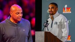 Charles Barkley (L), Jalen Hurts (R)