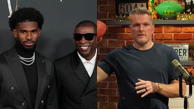 Shedeur Sanders, Deion Sanders and Pat McAfee