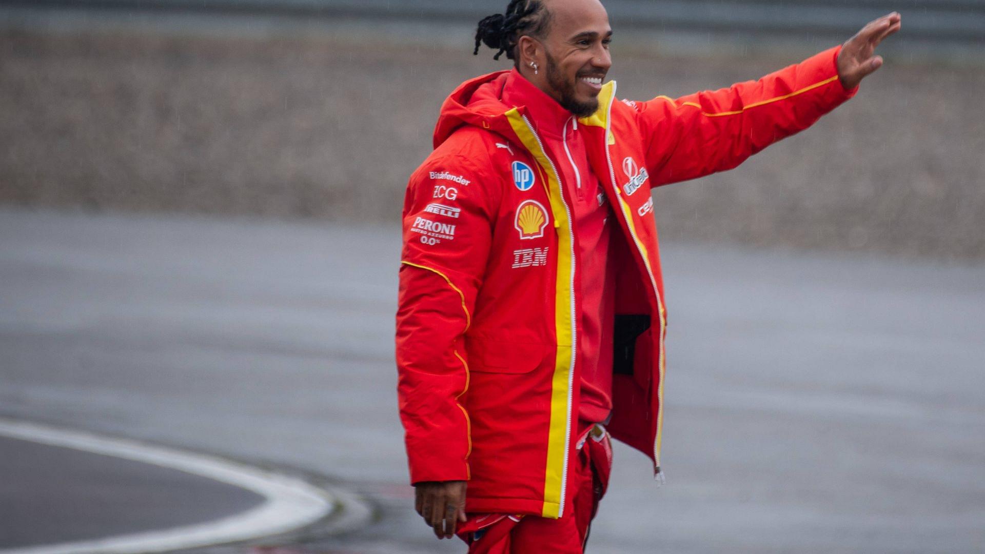 January 22, 2025, Fiorano Modenese, Modena, Italy: The seven time world champion LEWIS HAMILTON (Scuderia Ferrari HP) made his historic debut driving his Ferrari SF-23 during the Fiorano s Test.