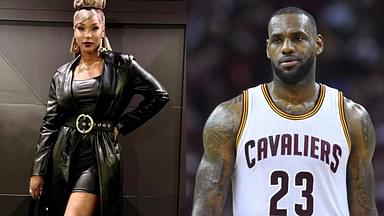 Savannah James (L) and LeBron James (R)