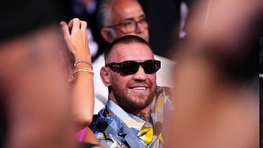 BF Heavyweight Title Fight - Wembley Stadium Conor McGregor in the stands at Wembley Stadium, London. Picture date: Saturday September 21, 2024.