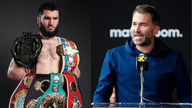 Artur Beterbiev (L), Eddie Hearn (R)