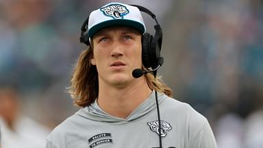 Jacksonville Jaguars quarterback Trevor Lawrence (16) walks on the sideline during the fourth quarter of an NFL football matchup Sunday, Nov. 10, 2024 at Everbank Stadium in Jacksonville, Fla. The Vikings defeated the Jaguars 12-7.