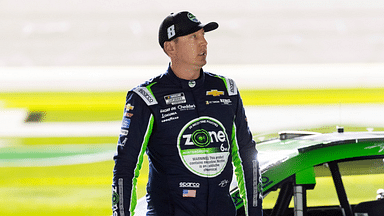 Feb 12, 2025; Daytona Beach, Florida, USA; NASCAR Cup Series driver Kyle Busch (8) during qualifying for the Daytona 500 at Daytona International Speedway. Mandatory Credit: Mark J. Rebilas-Imagn Images