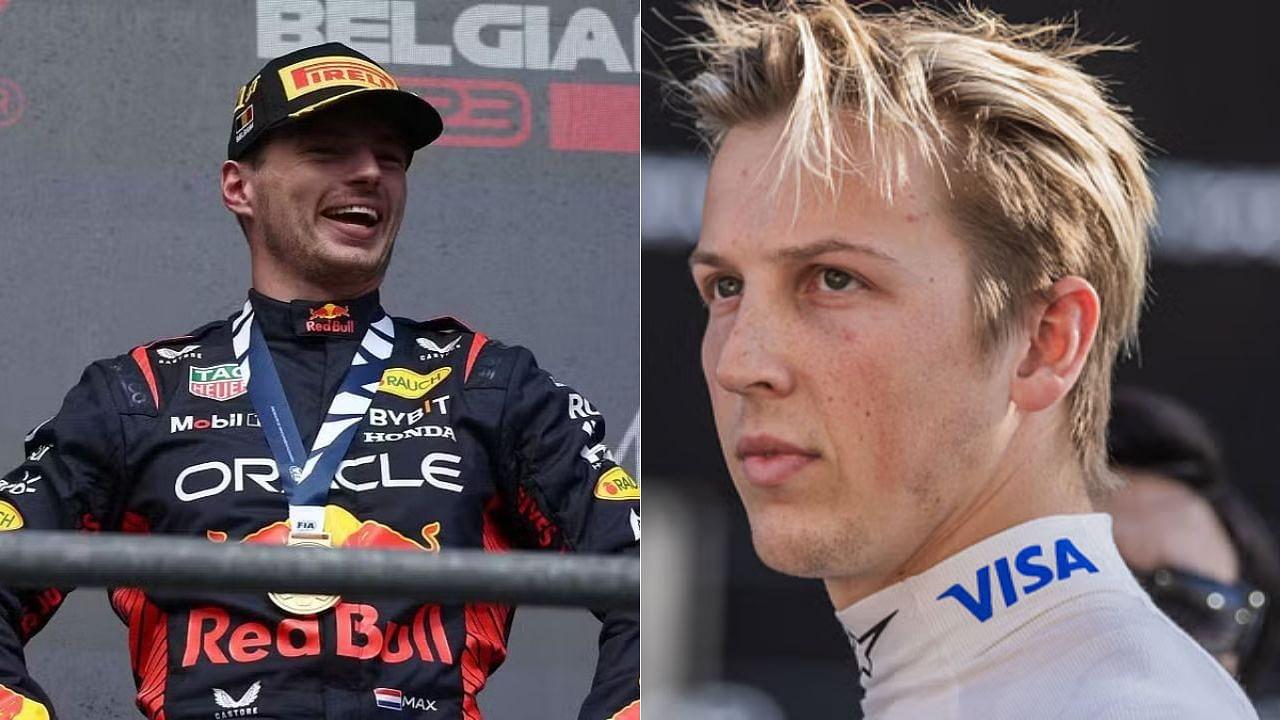 Max Verstappen(L), Liam Lawson(R)