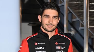 FEBRUARY 11: Esteban Ocon pictured as MoneyGram Haas F1 drivers, Ollie Bearman and Esteban Ocon visit the Empire State Building during their visit to New York City