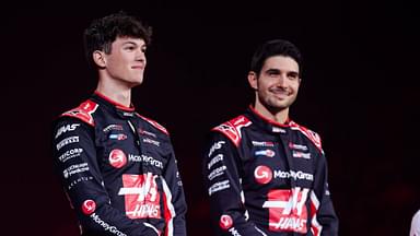 Haas F1 Team VF-25 livery reveal with BEARMAN Ollie Oliver (gbr), Haas F1 Team VF-25 Ferrari, and OCON Esteban (fra), Haas F1 Team VF-25 Ferrari, portrait, during the F1 75 Live