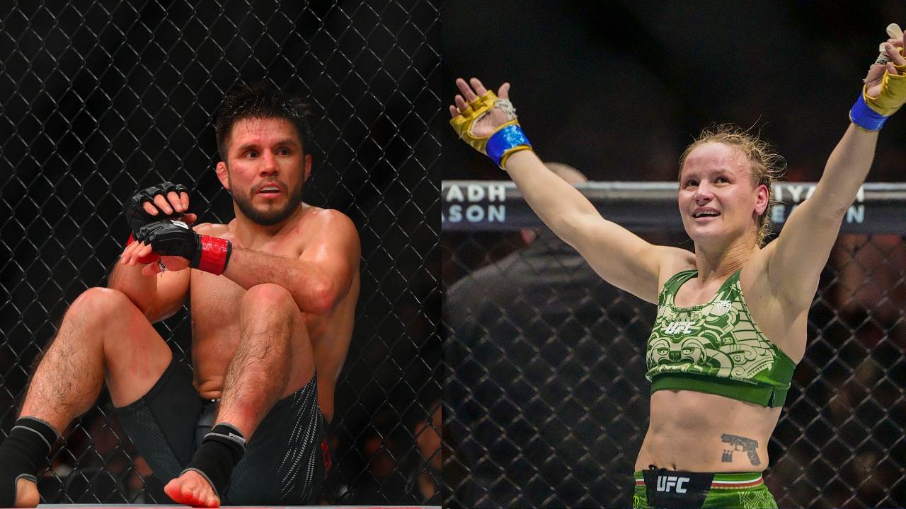 Henry Cejudo (L), Valentina Shevchenko (R)