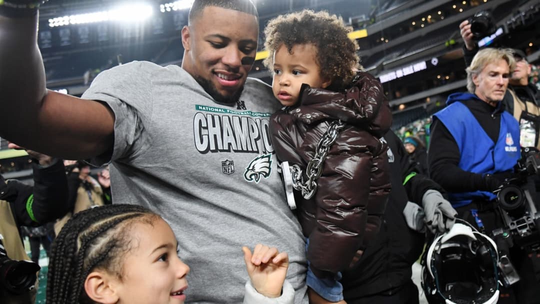 Saquon Barkley Gets a ThreeWord Reaction From Daughter Jada as the