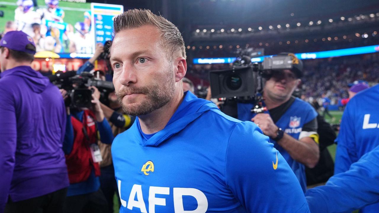 Los Angeles Rams head coach Sean McVay after the NFC wild card game against the Minnesota Vikings at State Farm Stadium.