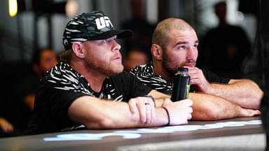 Eric Nicksick and Sean Strickland at UFC Apex for UFC Fight Night - Magny and Pirates on November 9, 2024 in Las Vegas, NV, United States. ( PxImages) Las Vegas, Nv United States - ZUMAp175 20241109_zsa_p175_138 Copyright: xLouisxGrassex