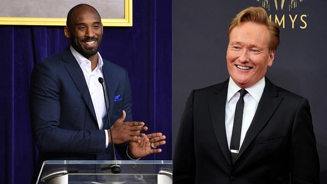 Kobe Bryant (L) and Conan O'Brien (R)