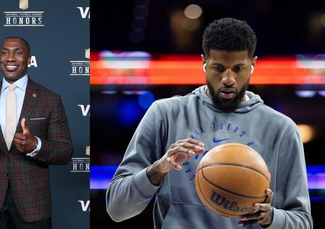 Shannon Sharpe (L), Paul George (R)