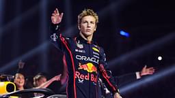 LAWSON Liam (nzl), Red Bull Racing RB21, portrait, during the F1 75 Live at The O2, F1 2025 season Launch event, on February 18, 2025 in London