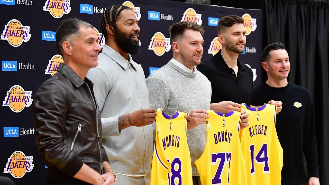 Luka Doncic NBA: Los Angeles Lakers-Press Conference