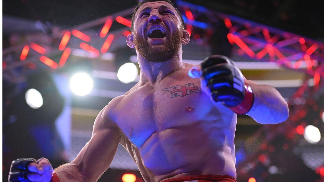 MERAB DVALISHVILI (19-4-0) of Tbilisi, Georgia defeats UMAR NURMAGOMEDOV (18-1-0) of Kizilyurt, Russia by unanimous decision (48-47, 48-47, 49-46) during UFC 311 at the Intuit Dome, Inglewood, California Inglewood USA - ZUMAo117 20250118_zsp_o117_102 Copyright: xMikaelxOnax