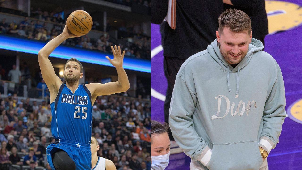 Chandler Parsons (L), Luka Doncic (R)