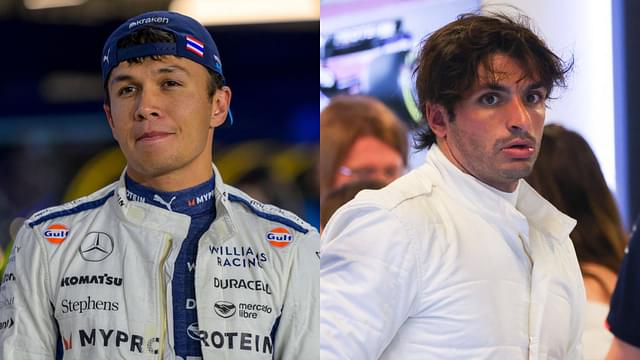 Alex Albon (L) and Carlos Sainz (R)