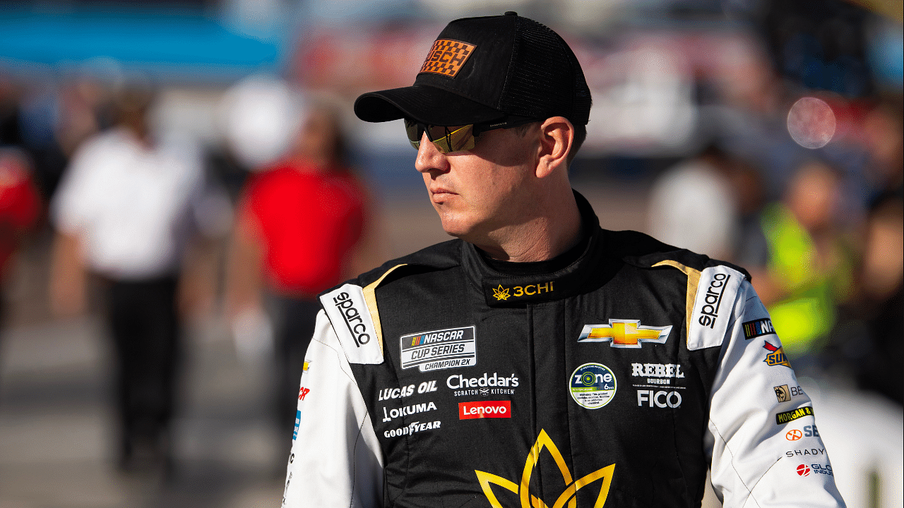 Nov 9, 2024; Avondale, Arizona, USA; NASCAR Cup Series driver Kyle Busch (8) during qualifying for the Championship race at Phoenix Raceway. Mandatory Credit: Mark J. Rebilas-Imagn Images