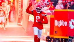 Kansas City Chiefs wide receiver DeAndre Hopkins (8) against the Buffalo Bills in the AFC Championship game at GEHA Field at Arrowhead Stadium.