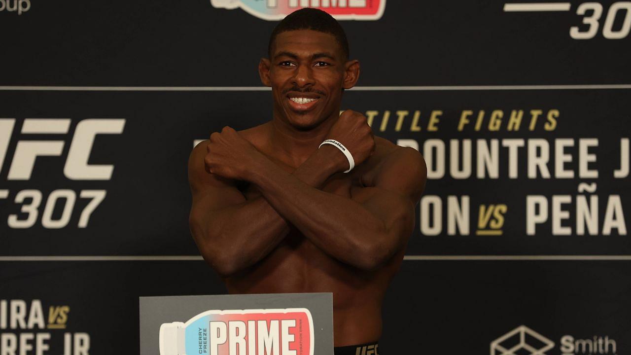 October 4, 2024, Salt Lake City, Utah, USA: JOAQUIN BUCKLEY poses during the Official Weigh-Ins prior to his bout at UFC 307 at the Delta Center in Salt Lake City. Salt Lake City USA - ZUMAs346 20241004_zsp_s346_020 Copyright: xAlejandroxSalazarx