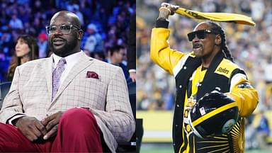 Shaquille O'Neal(L) and Snoop Dogg(R)