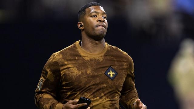 New Orleans Saints quarterback Jameis Winston (2) during warmups before the game against the Chicago Bears at the Caesars Superdome.