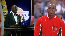 Michael Cooper (L) and Michael Jordan (R)