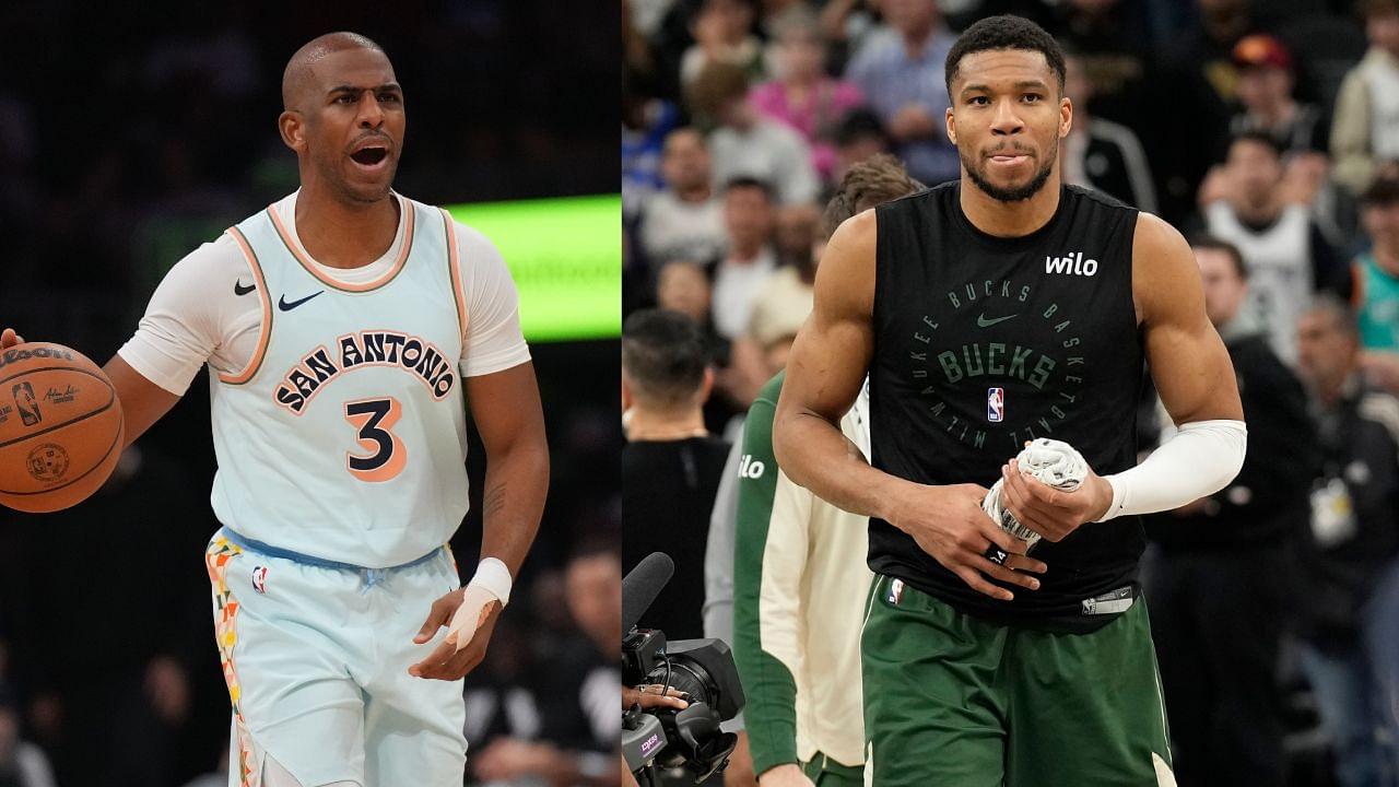 Chris Paul (L) and Giannis Antetokounmpo (R)