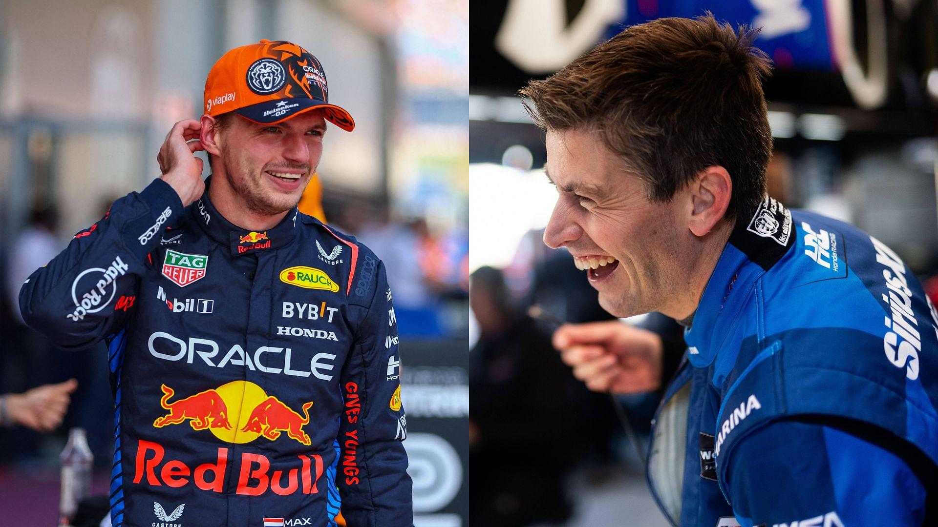 Max Verstappen (L) and Colin Braun (R)