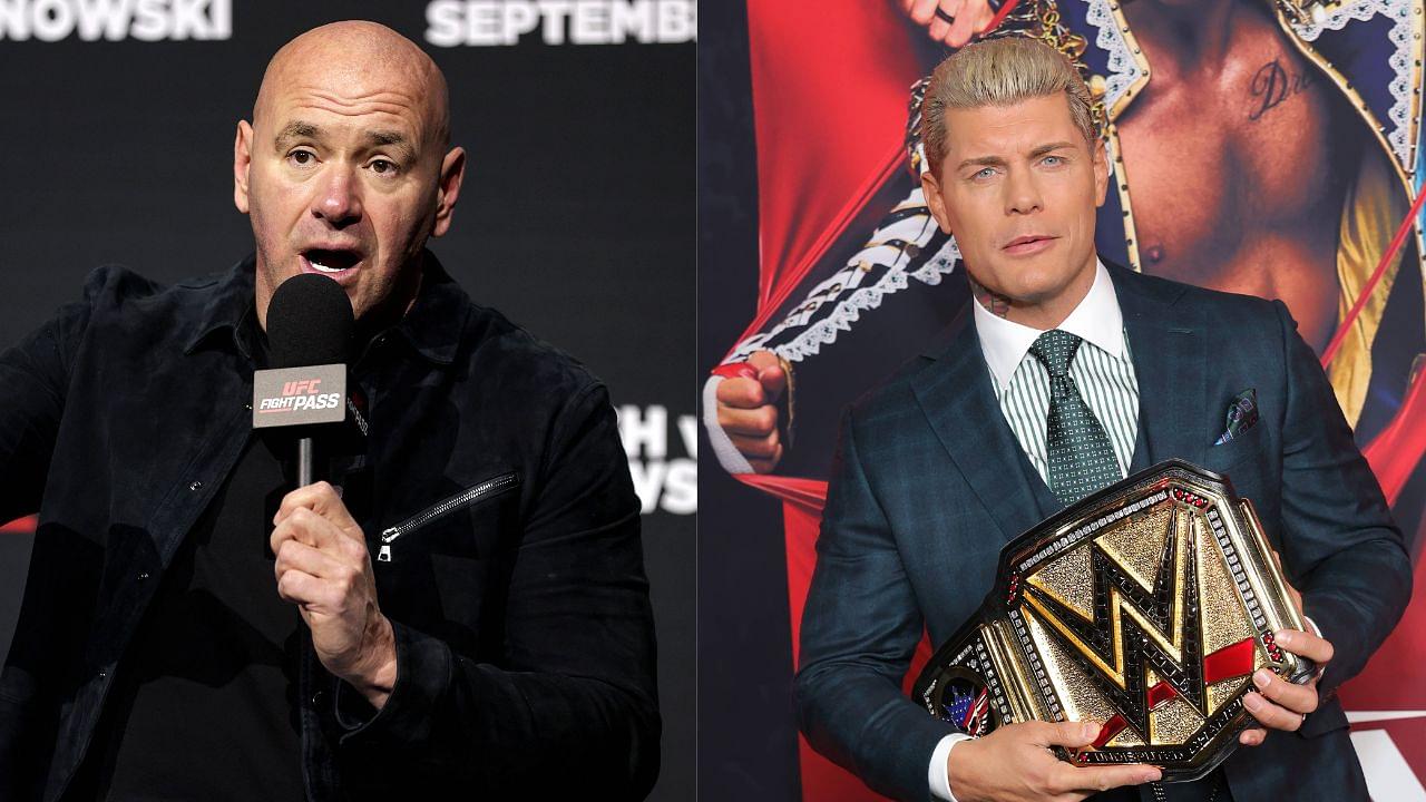 Dana White (L), Cody Rhodes (R)