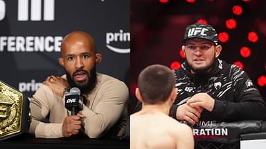 Demetrious Johnson (L), Khabib Nurmagomedov (R)