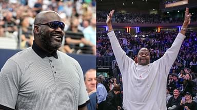 Shaquille O'Neal (L), Patrick Ewing (R)