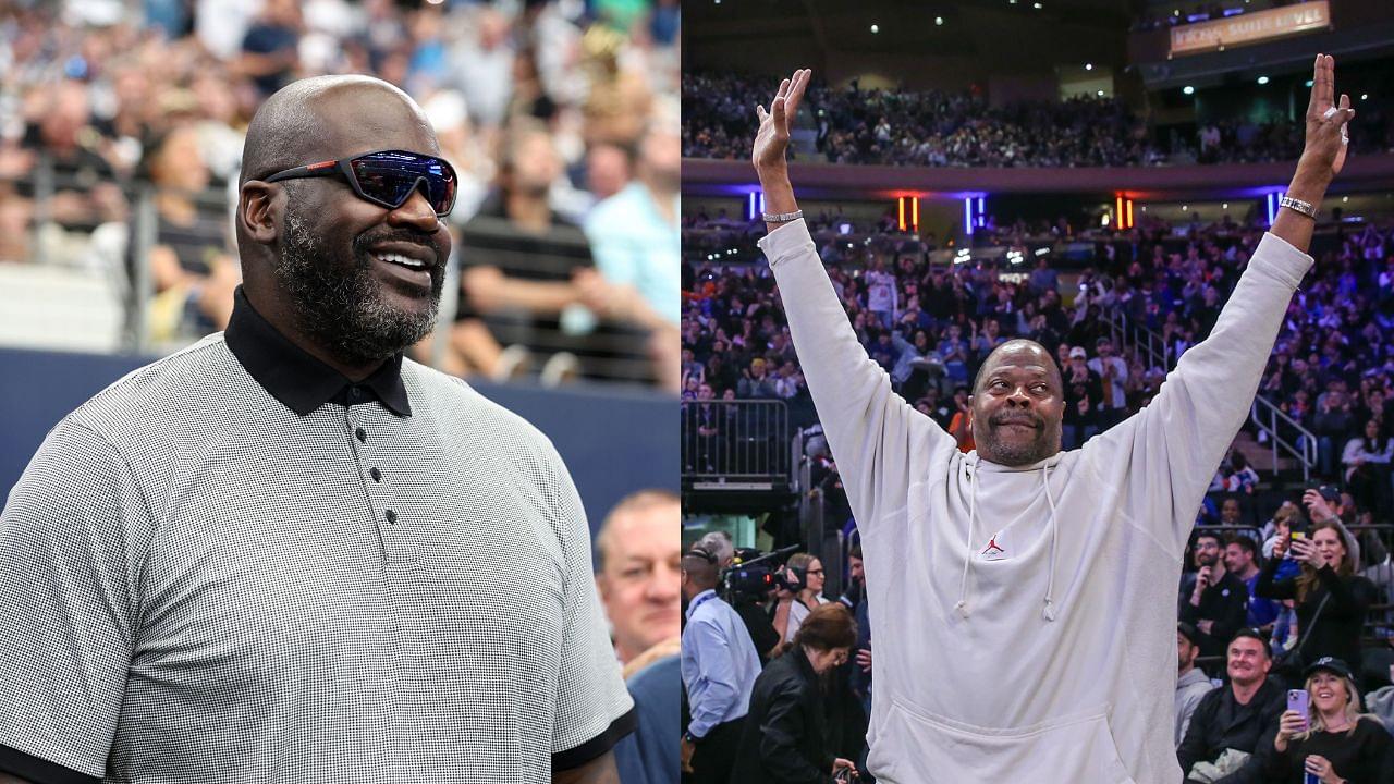 Shaquille O'Neal (L), Patrick Ewing (R)