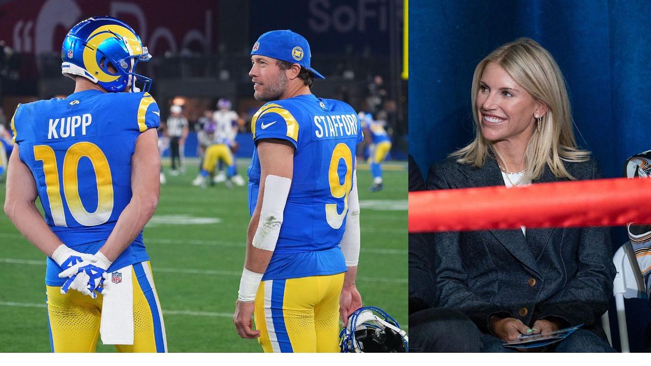 Cooper Kupp, Mattew Stafford and Kelly Stafford