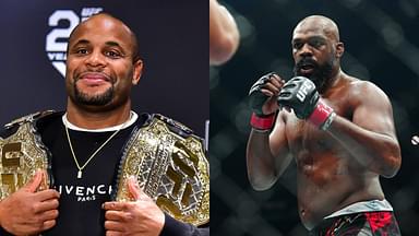 Daniel Cormier (L), Jon Jones (R)