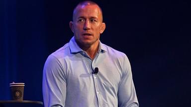 UFC fighter Georges St-Pierre speaks at An Evening With Georges St-Pierre at The Star on August 7, 2018 in Sydney, Australia An Evening with Georges St-Pierre Sydney