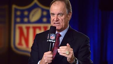 Baltimore Ravens former coach Brian Billick on the NFL Network set at the Phoenix Convention Center.