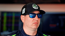 NASCAR Cup Series driver Kyle Busch (8) during practice for the Daytona 500 at Daytona International Speedway.