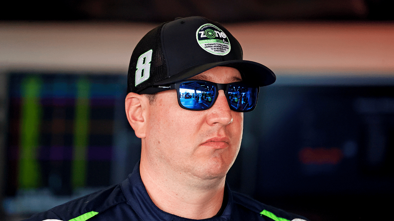 NASCAR Cup Series driver Kyle Busch (8) during practice for the Daytona 500 at Daytona International Speedway.