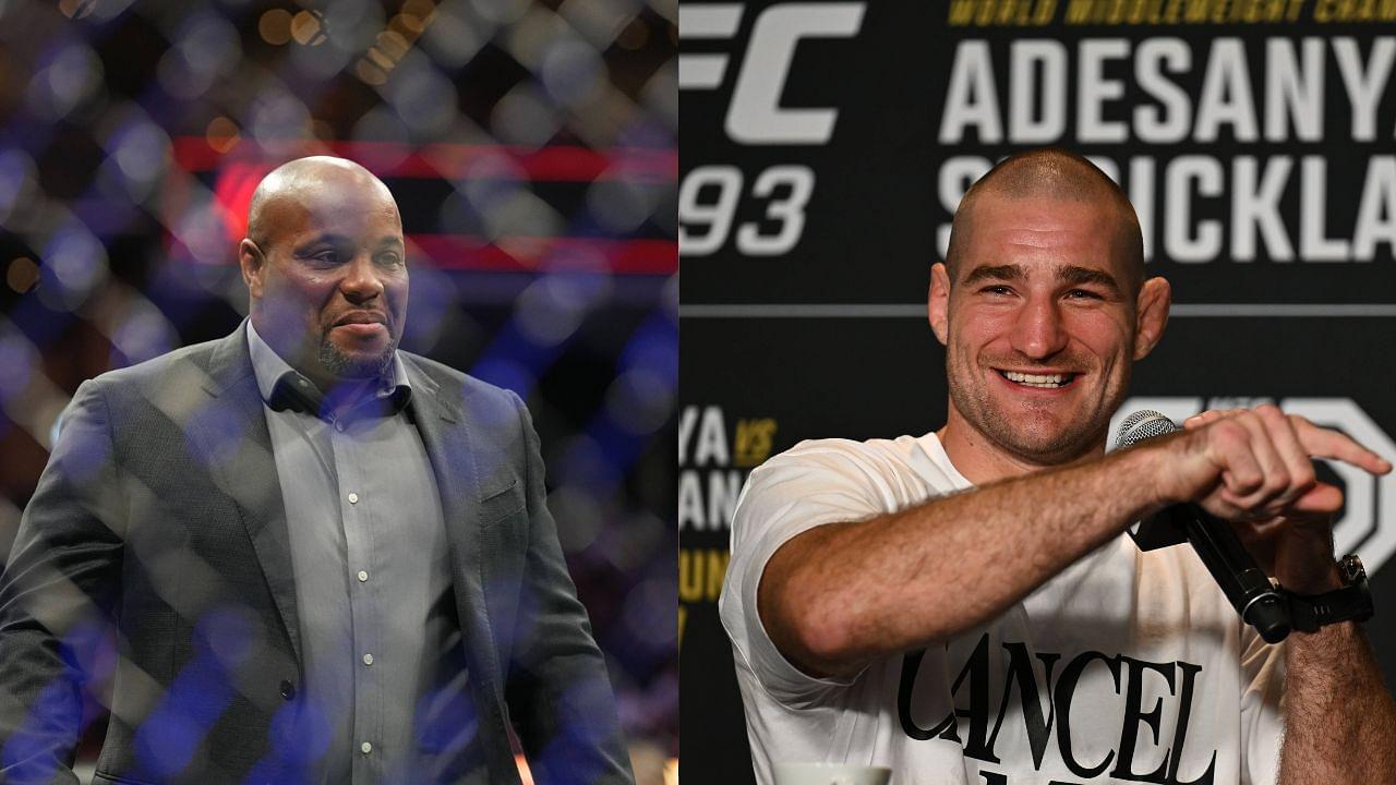 Daniel Cormier (L), Sean Strickland (R)