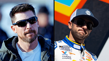 Denny Hamlin (L) and Chase Elliott (R). Image Credits: Imagn.