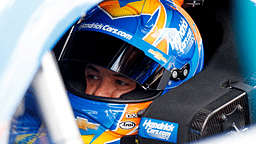 Feb 15, 2025; Daytona Beach, Florida, USA; NASCAR Cup Series driver Kyle Larson (5) during practice for the Daytona 500 at Daytona International Speedway. Mandatory Credit: Peter Casey-Imagn Images