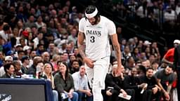 Dallas Mavericks forward Anthony Davis (3) leaves the game against the Houston Rockets during the third quarter at the American Airlines Center.