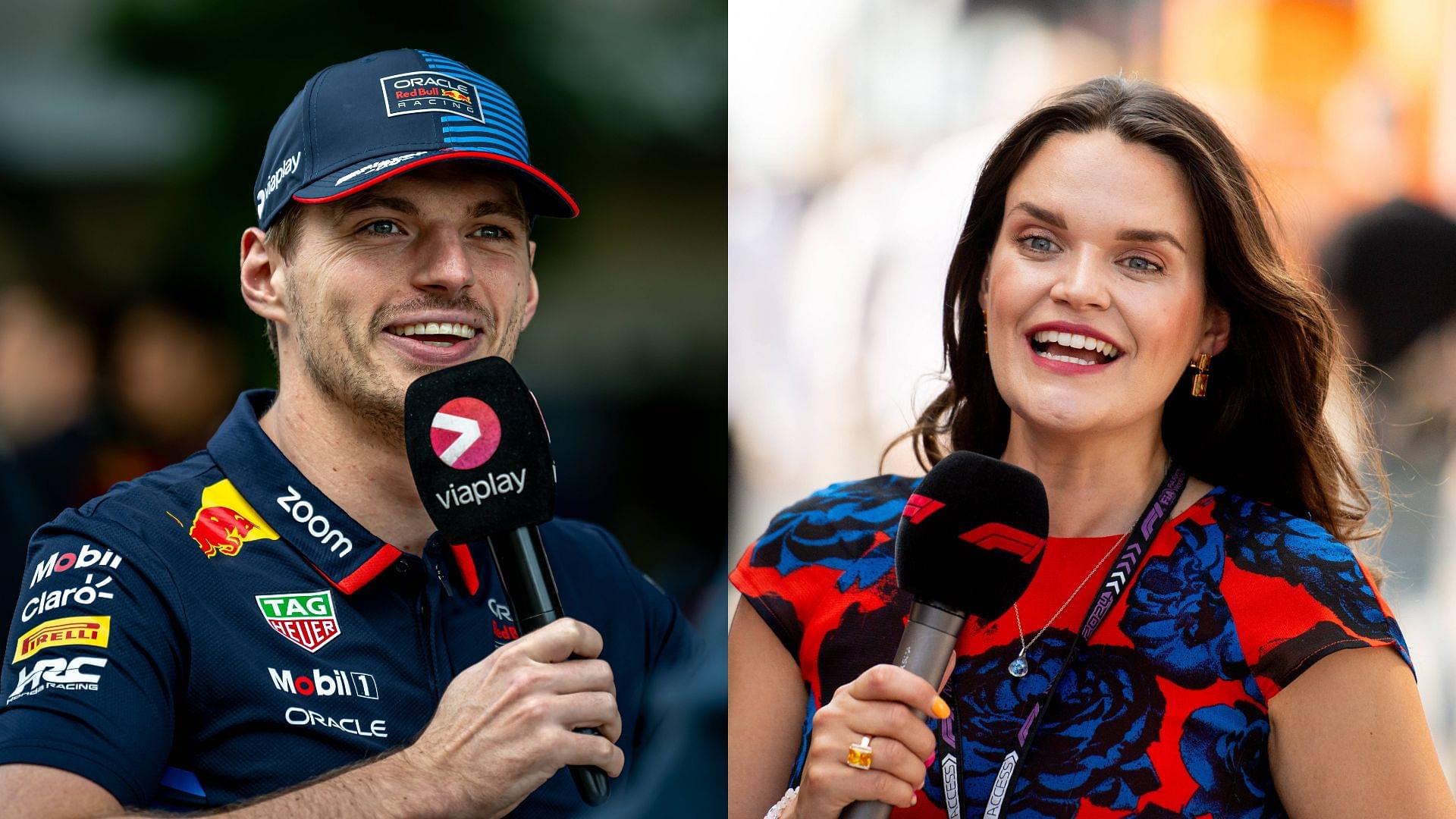 Max Verstappen (L) and Laura Winter (R)