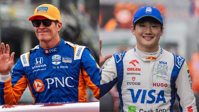 Scott Dixon (L) and Yuki Tsunoda (R)