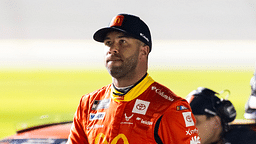 Feb 12, 2025; Daytona Beach, Florida, USA; NASCAR Cup Series driver Bubba Wallace (23) during qualifying for the Daytona 500 at Daytona International Speedway.